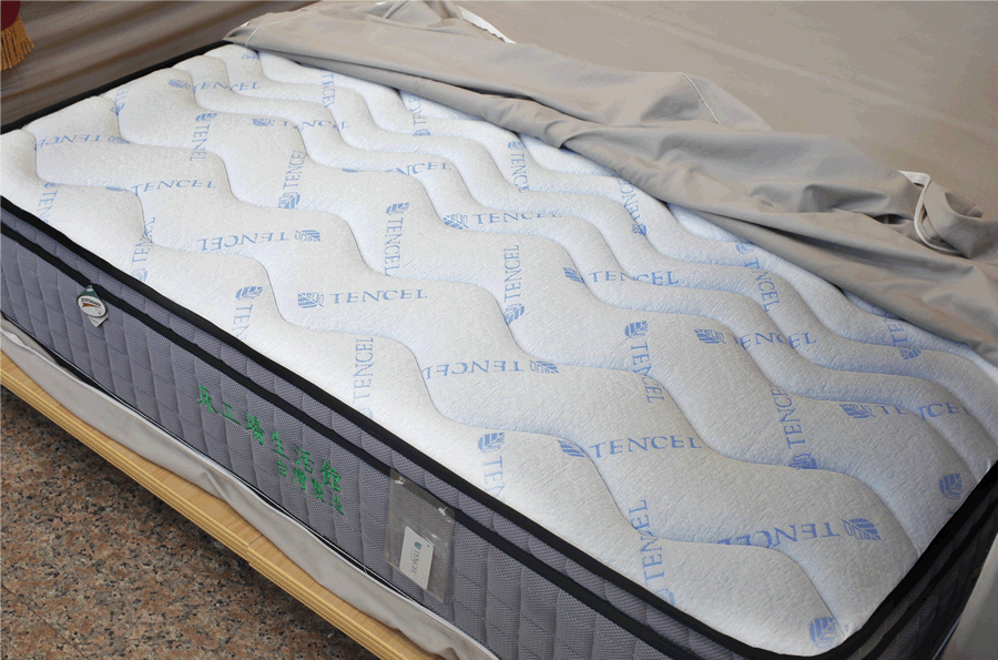 [屏東床墊工廠]3線天絲竹炭獨立筒床墊，雙人，天絲棉表層，竹